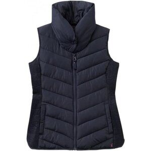 JOULES 12 Midblue Larkhill Collared Padded Gilet Puffer Vest
